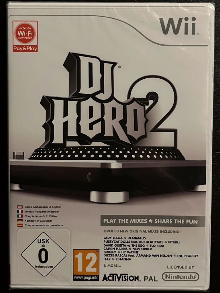 DJ Hero 2 Sealed Nintendo Wii game, Spelcomputers en Games, Nintendo, Nintendo, Muziek, Nintendo