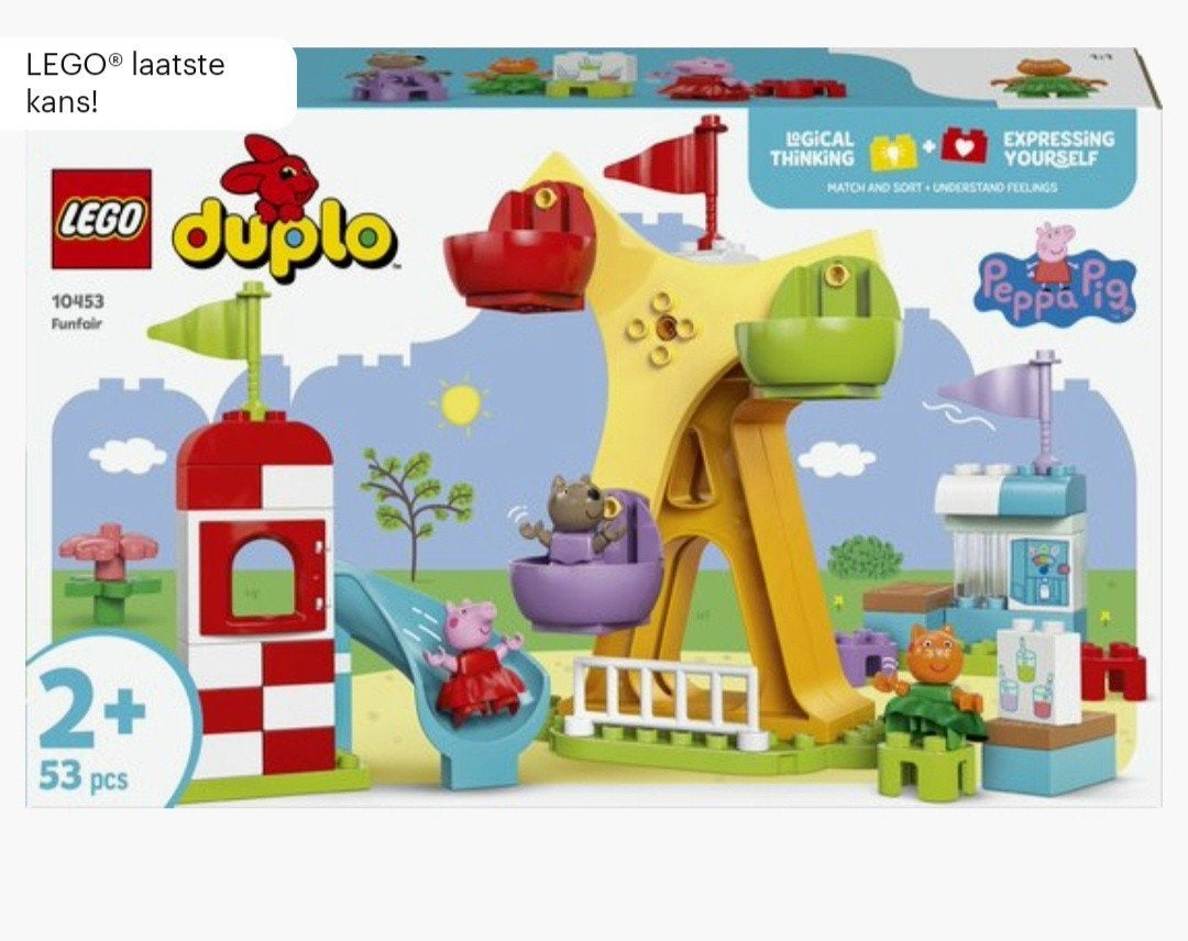 Peppa Big Kermis LEGO DUPLO, Ophalen of Verzenden, Zo goed als nieuw, Duplo