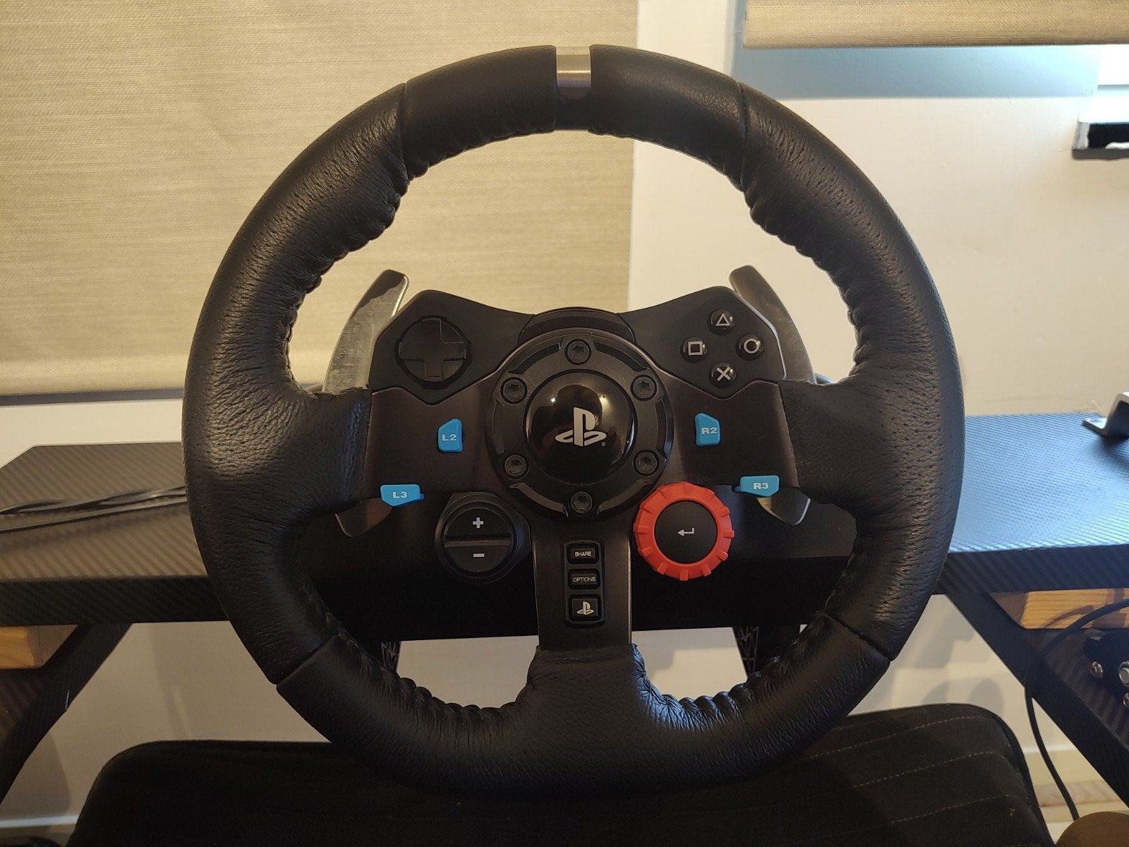 Logitech G29 + schakelpook/handrem ps4 & ps5 & pc geschikt., Ophalen, Zo goed als nieuw, Stuur of Pedalen, PlayStation 4