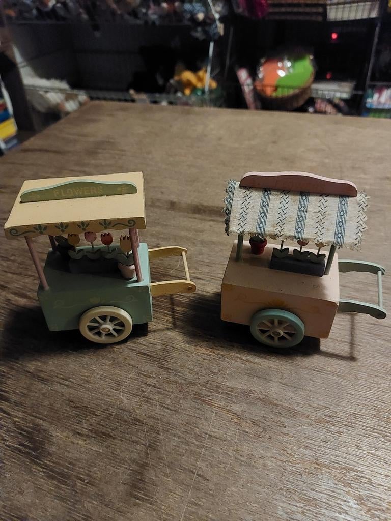Nieuwe mini bloemenstalletjes - set van 2, Ophalen of Verzenden, Nieuw