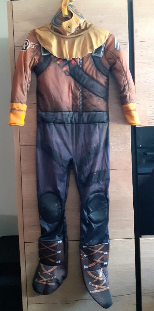 Verkleedkostuum Fortnite Raptor 11/12 jaar, Ophalen of Verzenden, Zo goed als nieuw, 146 t/m 152, Jongen of Meisje