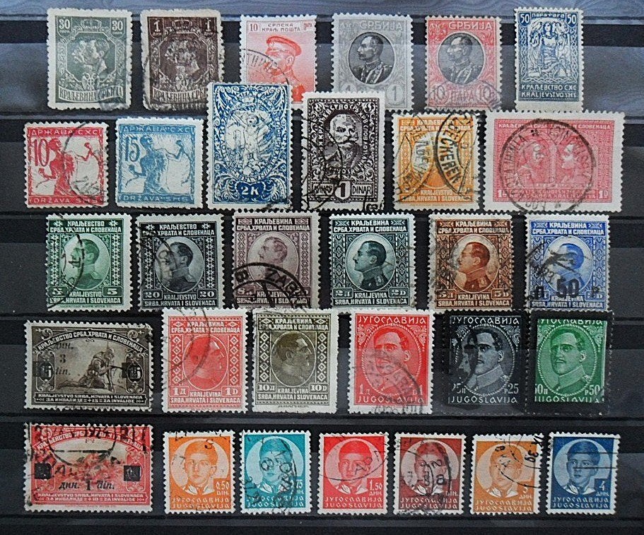 Servië Joegoslavië - Klassiek kavel 1904-1935 monarchie, Ophalen of Verzenden, Joegoslavië, Gestempeld