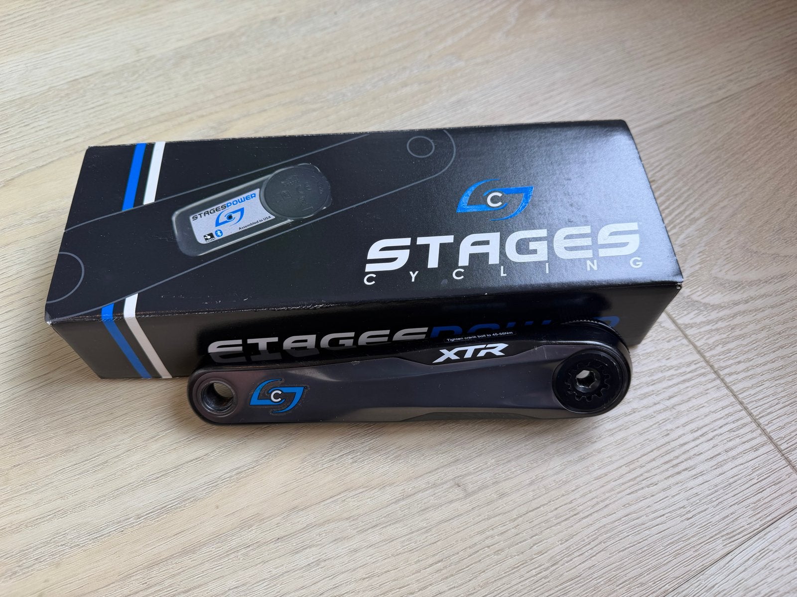 Stages FC-M9100 crankstel 175 met vermogensmeter, Ophalen of Verzenden, Gebruikt