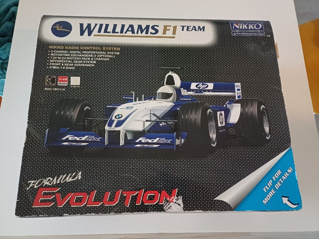 Williams F1 Team BMW FW24 Nikko Radiografisch, Elektro, Ophalen of Verzenden, Zo goed als nieuw, Schaal 1:10