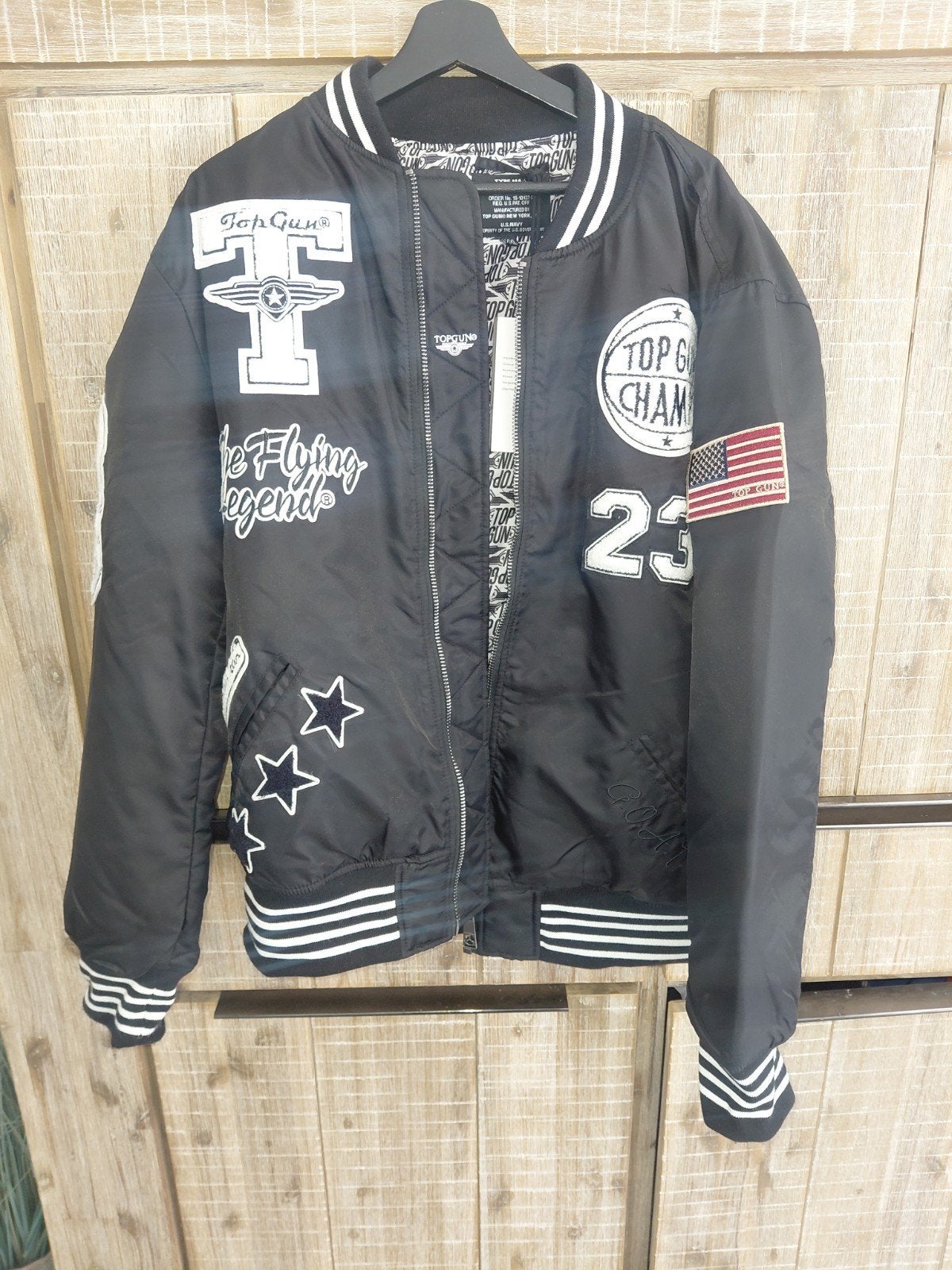 Top Gun "Flying Legend" Lichtgewicht Jas - Maat xxl nieuw, Top gun, Zwart, Nieuw, Overige maten