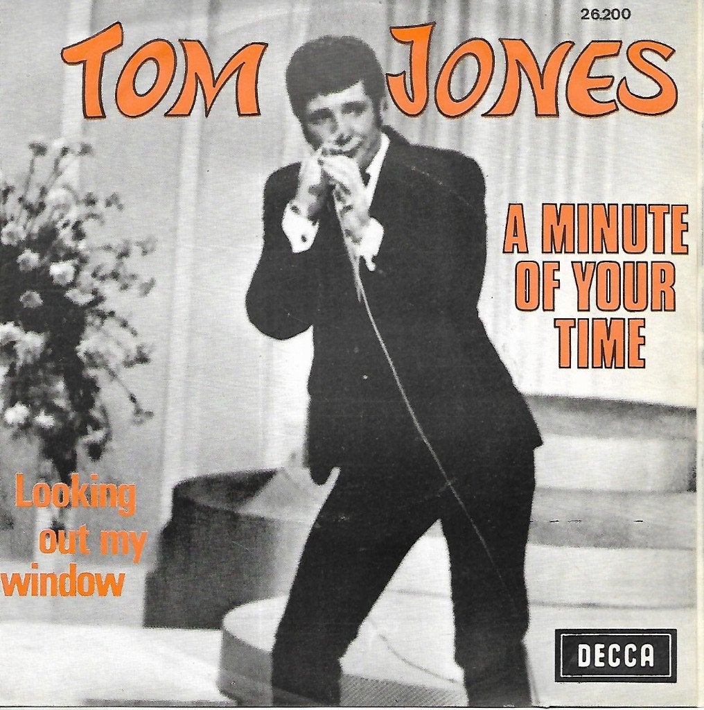 Tom Jones - A minute of your time, Ophalen of Verzenden, Gebruikt, 7 inch, Pop
