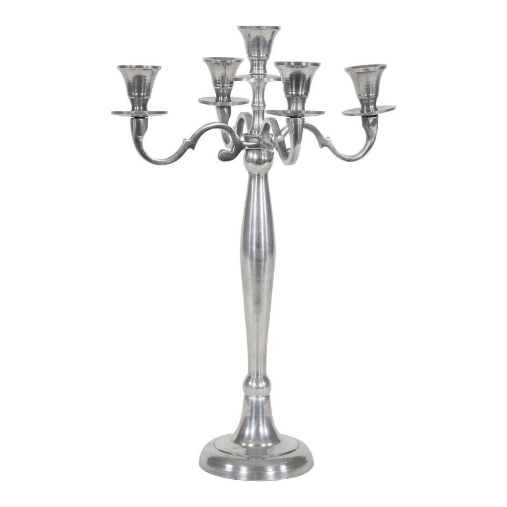 Kandelaar classic aluminium 41 cm, Info@edvonline.nl, Nieuw, Ophalen of Verzenden, Inductortraat 9b 3903 KA Veenendaal
