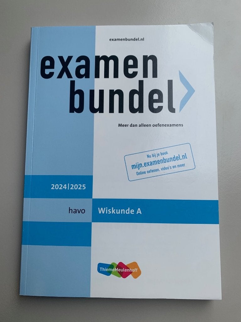 Examenbundel Wiskunde A | Havo | 2024/2025, Boeken, Schoolboeken, Ophalen of Verzenden, Zo goed als nieuw, HAVO, Wiskunde A