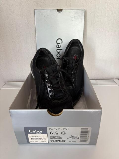 Gabor Rollingsoft zwarte veterschoen., Zwart, Gabor Rollingsoft, Ophalen of Verzenden, Sneakers of Gympen