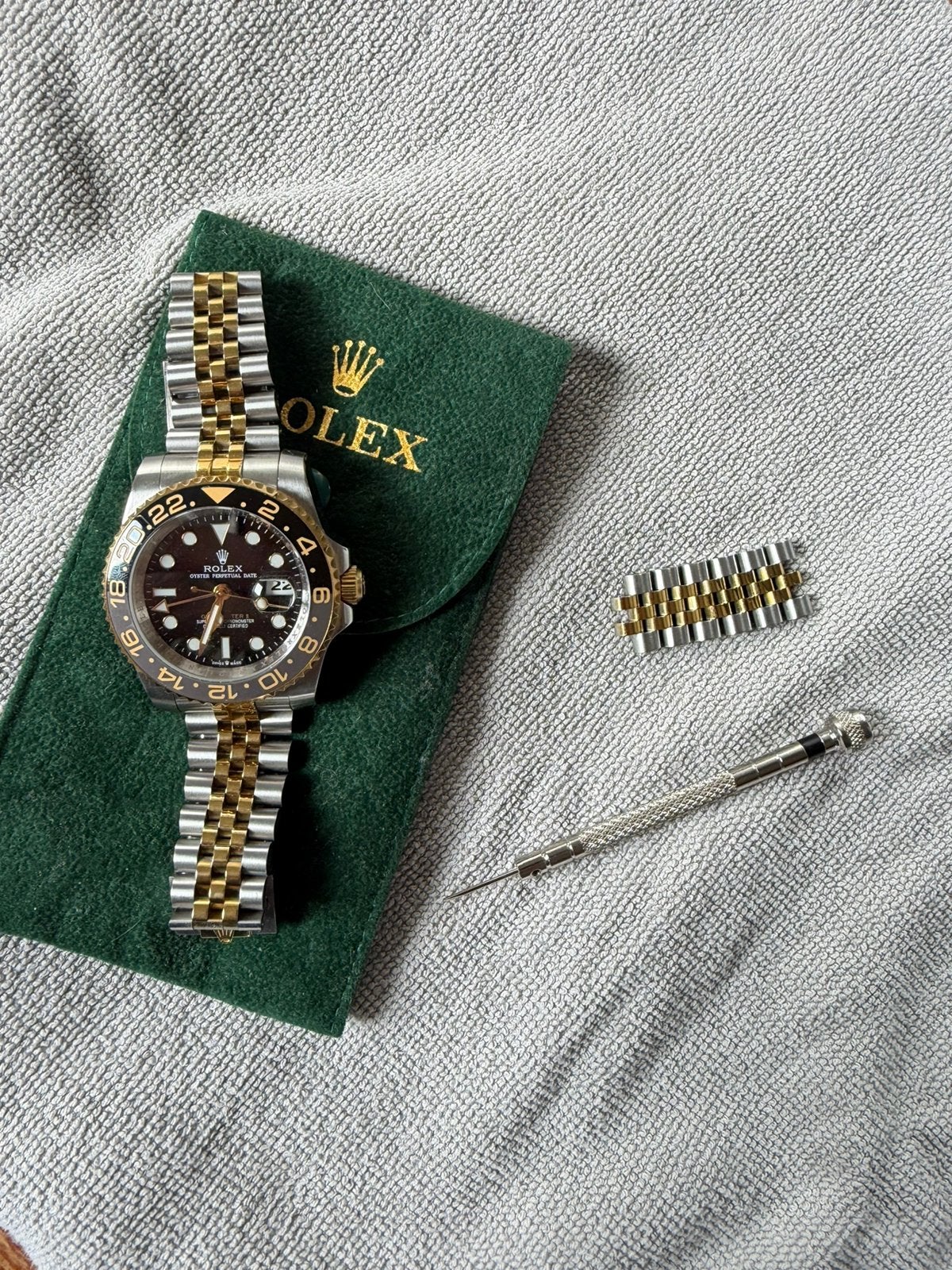 Rolex GMT master II vandaag halen €95, Ophalen, Zo goed als nieuw, Staal, Rolex