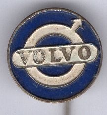 VOLVO blauw op zilverkleurig vrachtwagen speldje ( E_077a), Ophalen of Verzenden, Nieuw, Transport, Speldje of Pin