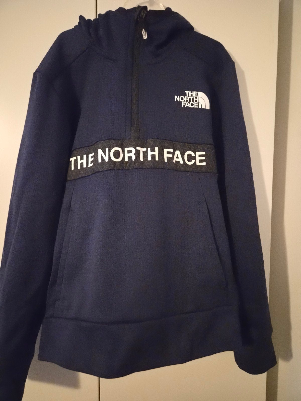 The North Face Hoodie - Donkerblauw - Zo goed als nieuw, Ophalen of Verzenden, Zo goed als nieuw