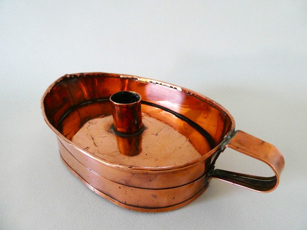 Blaker kandelaar roodkoper 18e eeuws, Antiek en Kunst, Ophalen of Verzenden, Koper of Brons