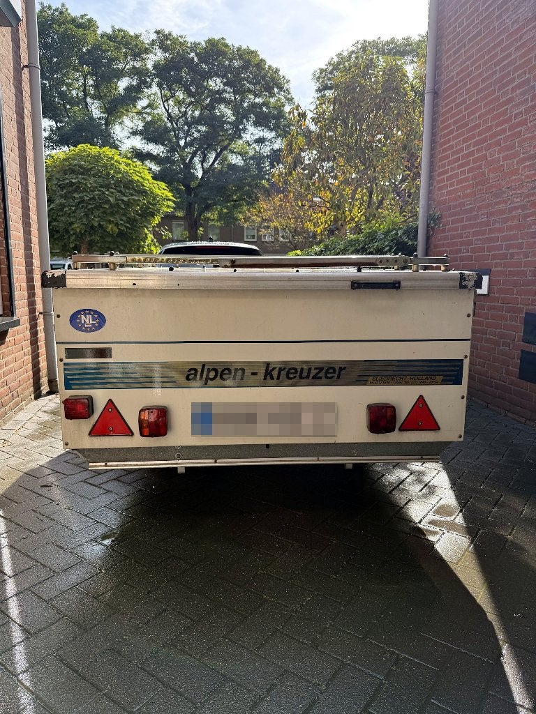 Alpenkreuzer bagagewagen geremd + disselbak, imperiaal, Ophalen, Gebruikt