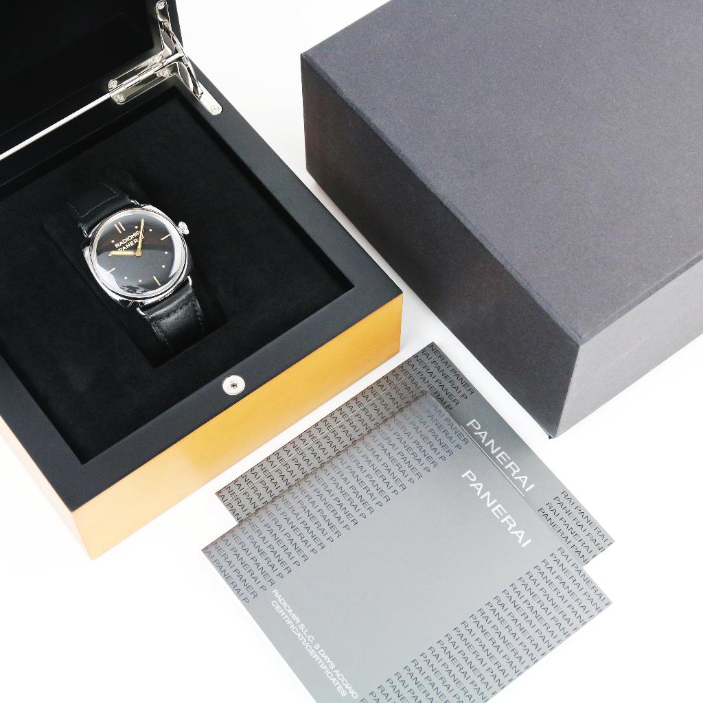 Panerai Radiomir S.L.C. PAM425 47 (Zeer goed/ 2014), Overige merken, Leer, Staal, Polshorloge