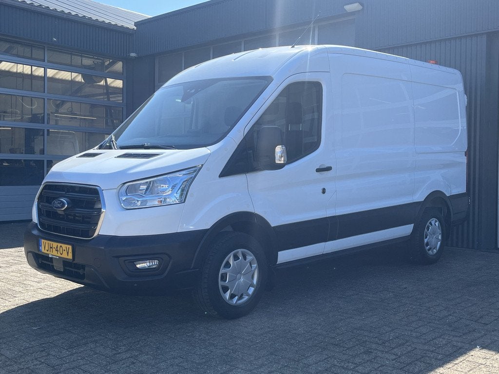 Ford Transit 350 2.0 TDCI L2H2 RWD 170pk Kastinrichting Werk, Automaat, 4 cilinders, Wit, Origineel Nederlands