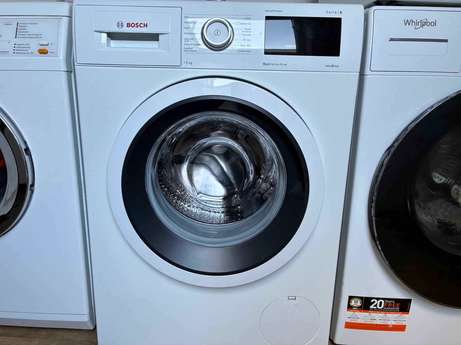 In Perfecte staat zo goed als Nieuw Luxe Bosch Serie6 Eco, Witgoed en Apparatuur, Wasmachines, Bosch, 1200 tot 1600 toeren, 8 tot 10 kg