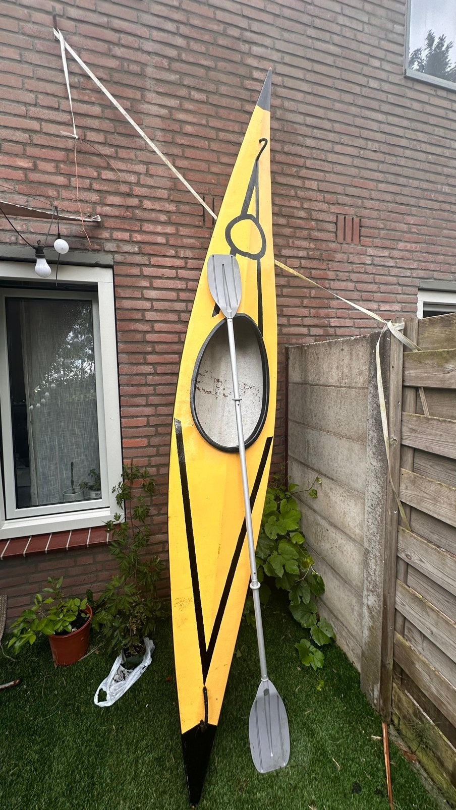 ‏Gele kajak (kinder), Ophalen, Zo goed als nieuw, Eén persoon, Kajak