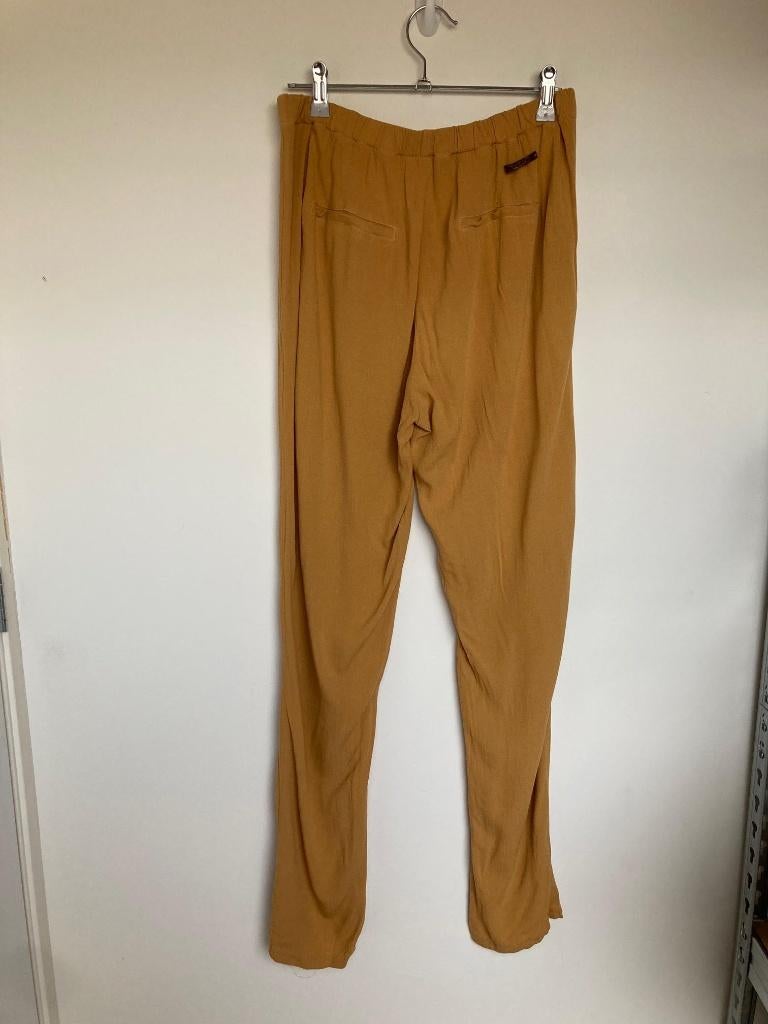 Moscow gele chiffon pull on broek maat M, Maat 38/40 (M), Geel, Anna van Toor BV, Lang