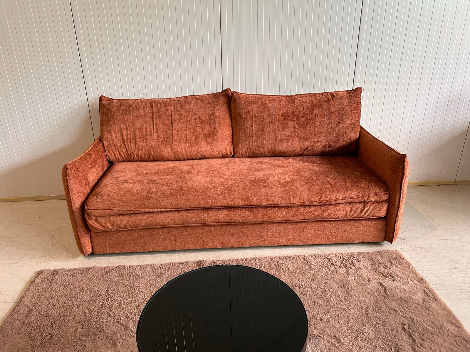 Nieuwe Vtwonen AVA Slaapbank - Terra/Roestkleur, Huis en Inrichting, Ophalen, ., 210 cm, Oranje
