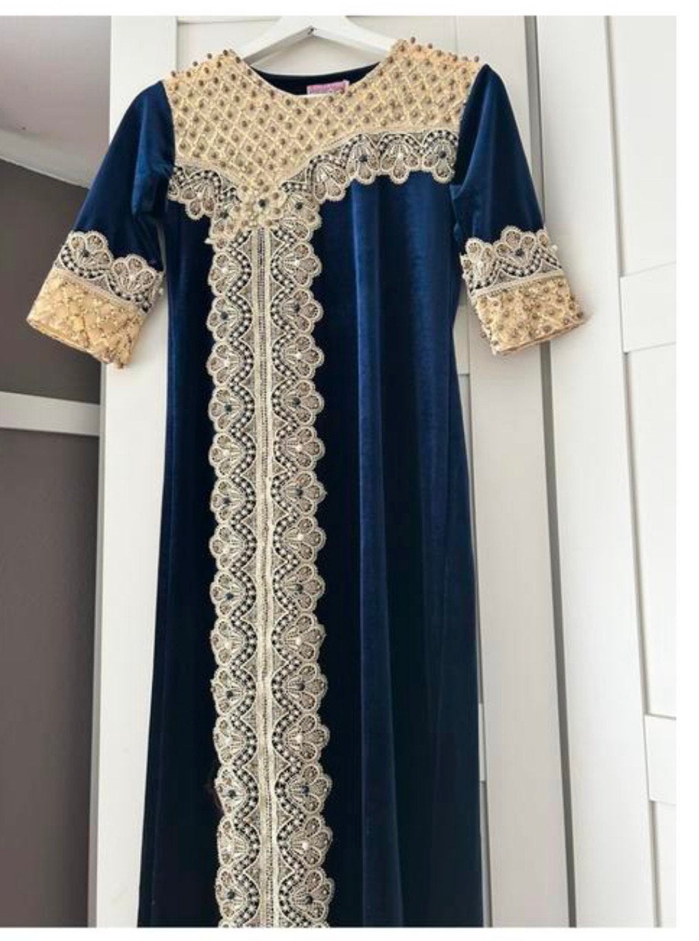 Meisjes kaftan caftan feestjurk leeftijd 8/9 jaar, Ophalen of Verzenden, Zo goed als nieuw, Maat 34 (XS) of kleiner, Overige typen