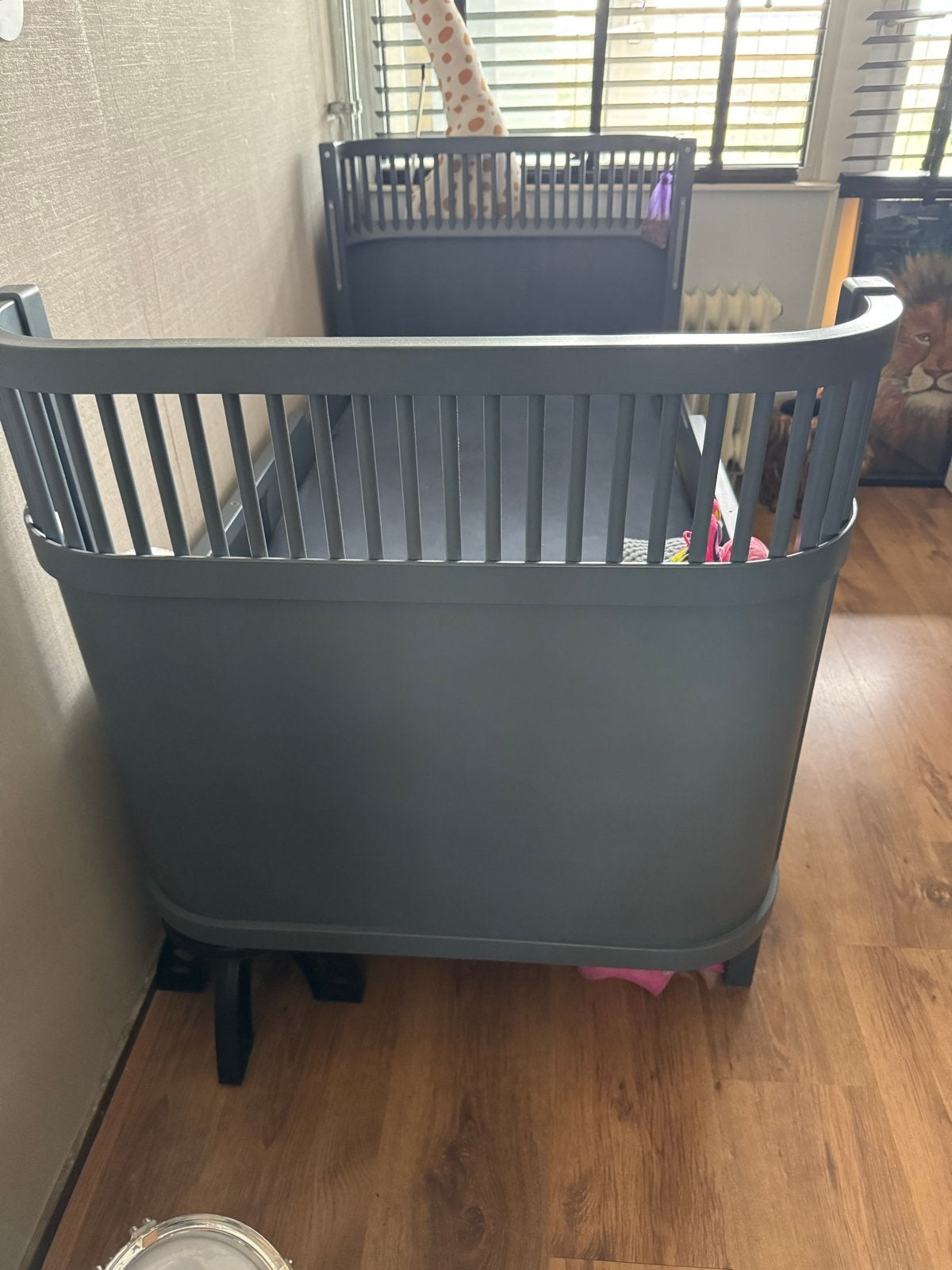 Mooi grijs Sebra meegroeibed, Kinderen en Baby's, Kinderkamer | Bedden, 70 tot 85 cm, Ophalen of Verzenden, Zo goed als nieuw