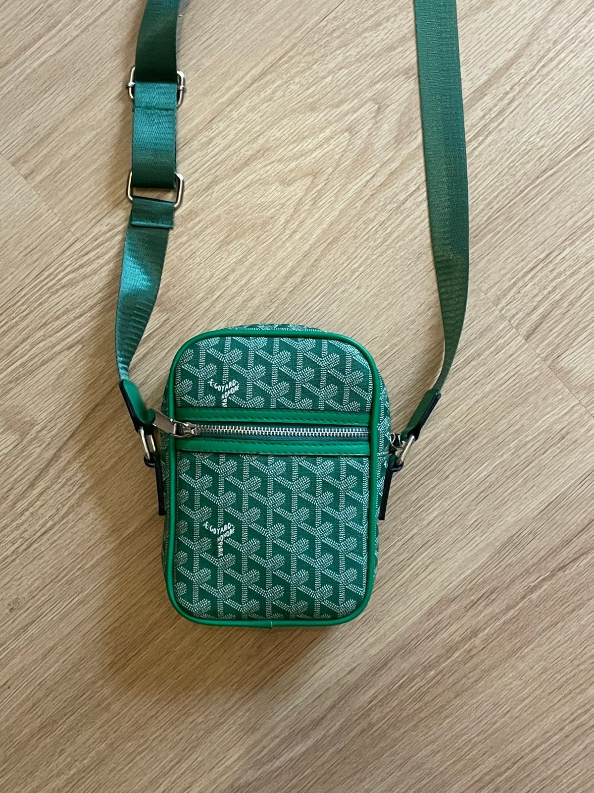 Goyard schoudertas groen nieuw, Overige merken, Ophalen of Verzenden, Zo goed als nieuw, Leer