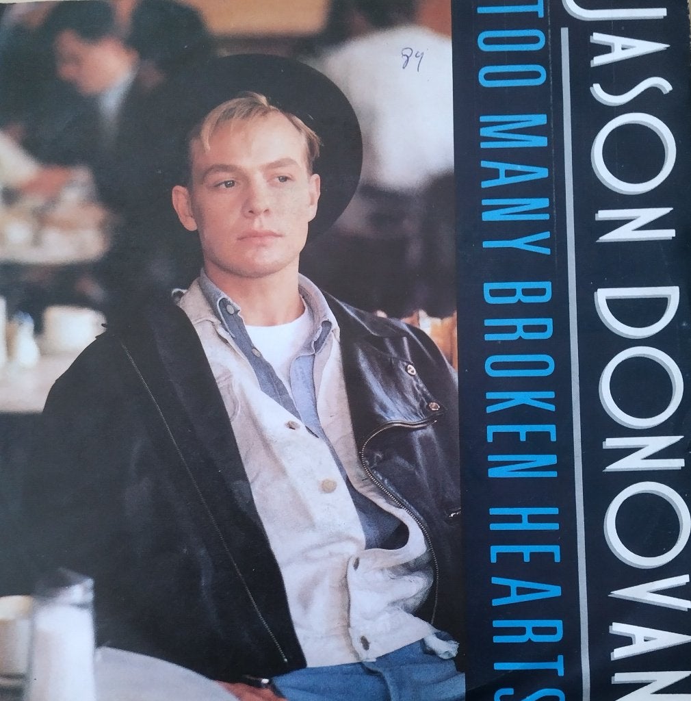 Jason Donovan - Too many broken hearts, 7 inch, Zo goed als nieuw, Pop, Overige typen