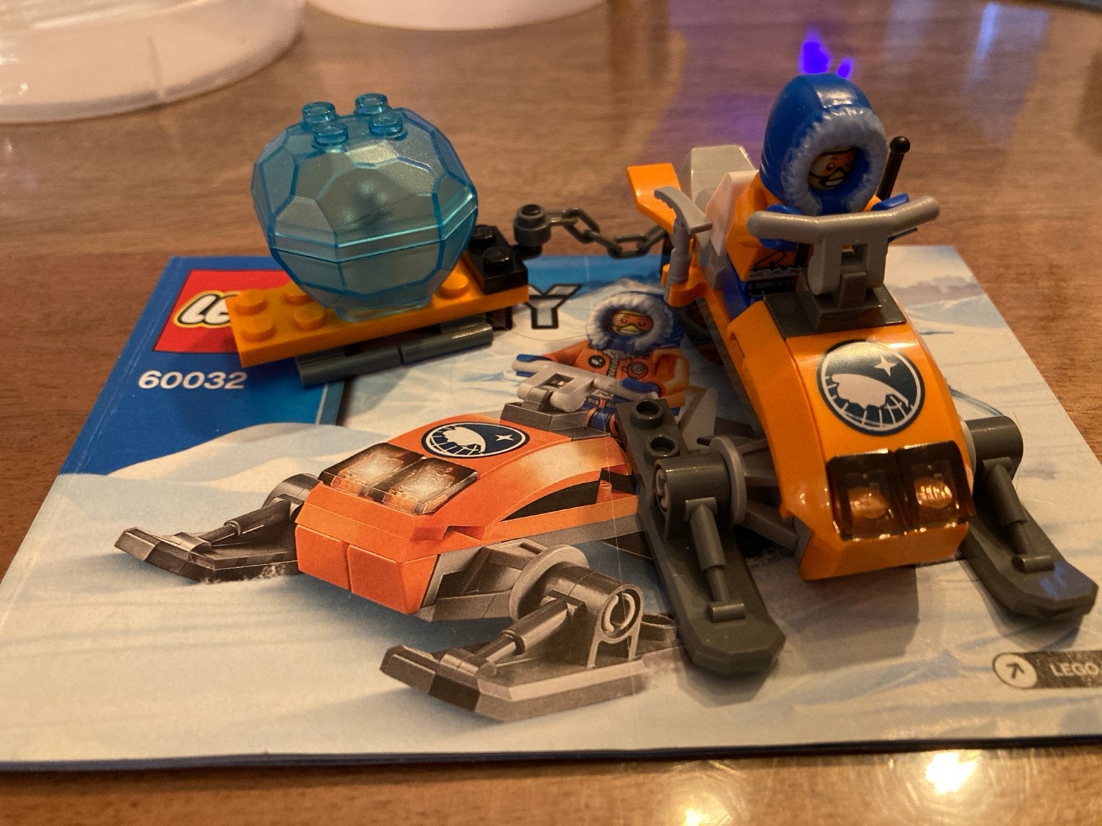 Lego City Arctic Sneeuwscooter 60032 met minifiguur, City, Lego, Ophalen of Verzenden, Zo goed als nieuw