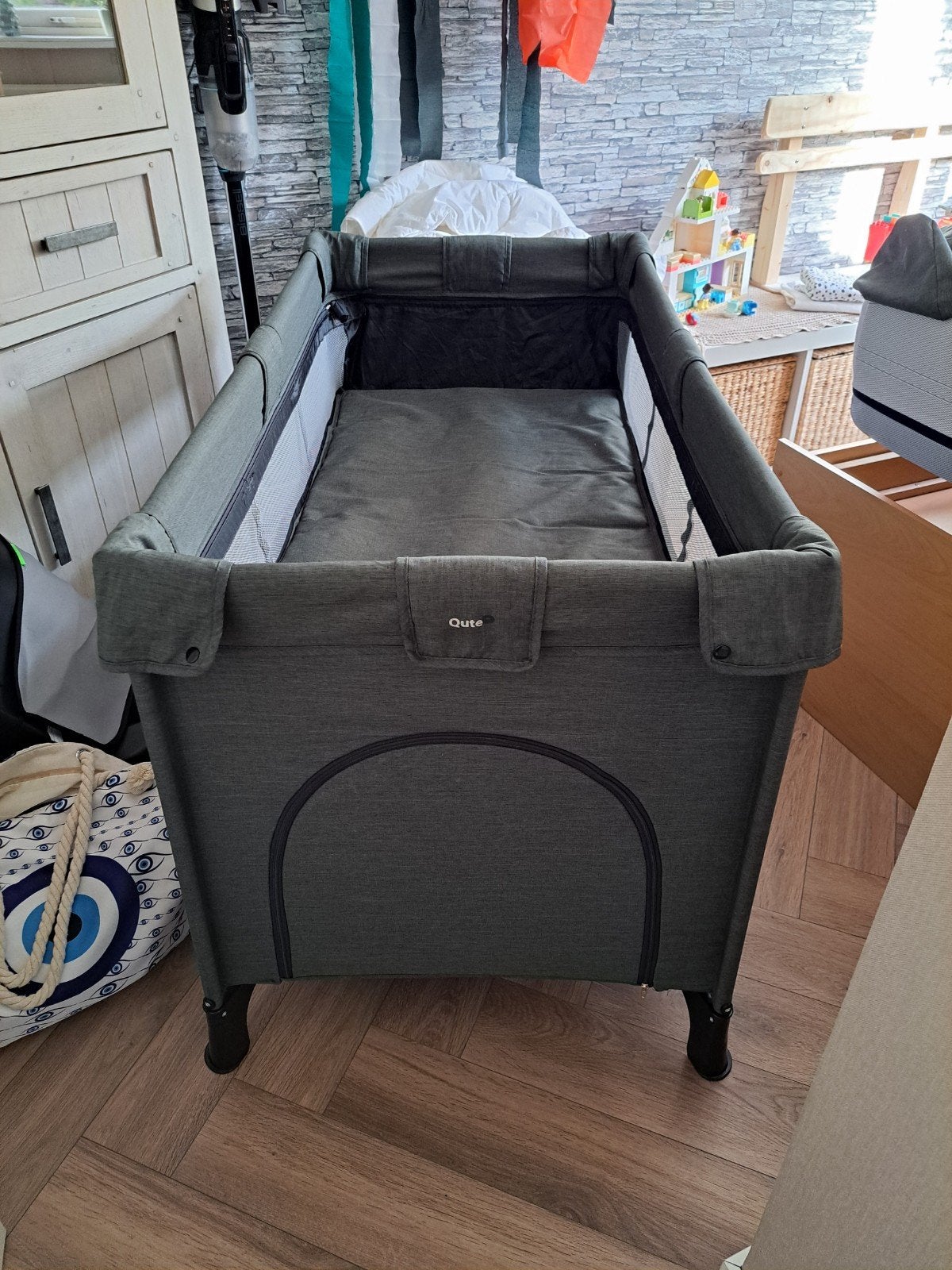 Qute Q-Dream Reisbedje/ campingbed - Geheel compleet, Ophalen, Zo goed als nieuw, Reisbedje