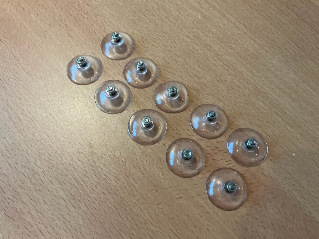 Stevige transparante zuignap met metalen schroefdraad, moer., Ophalen, Nn, Overige typen, Nieuw