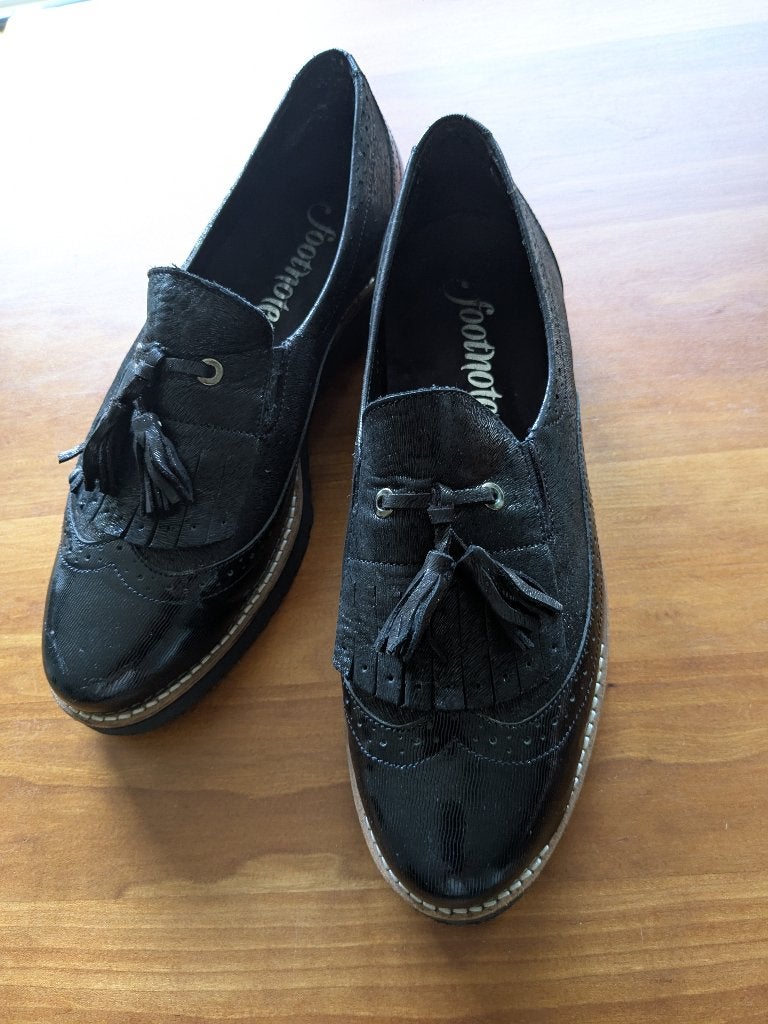 Footnotes, zwarte loafers 39, Kleding | Dames, Ophalen of Verzenden, Zo goed als nieuw, Footnotes, Instappers