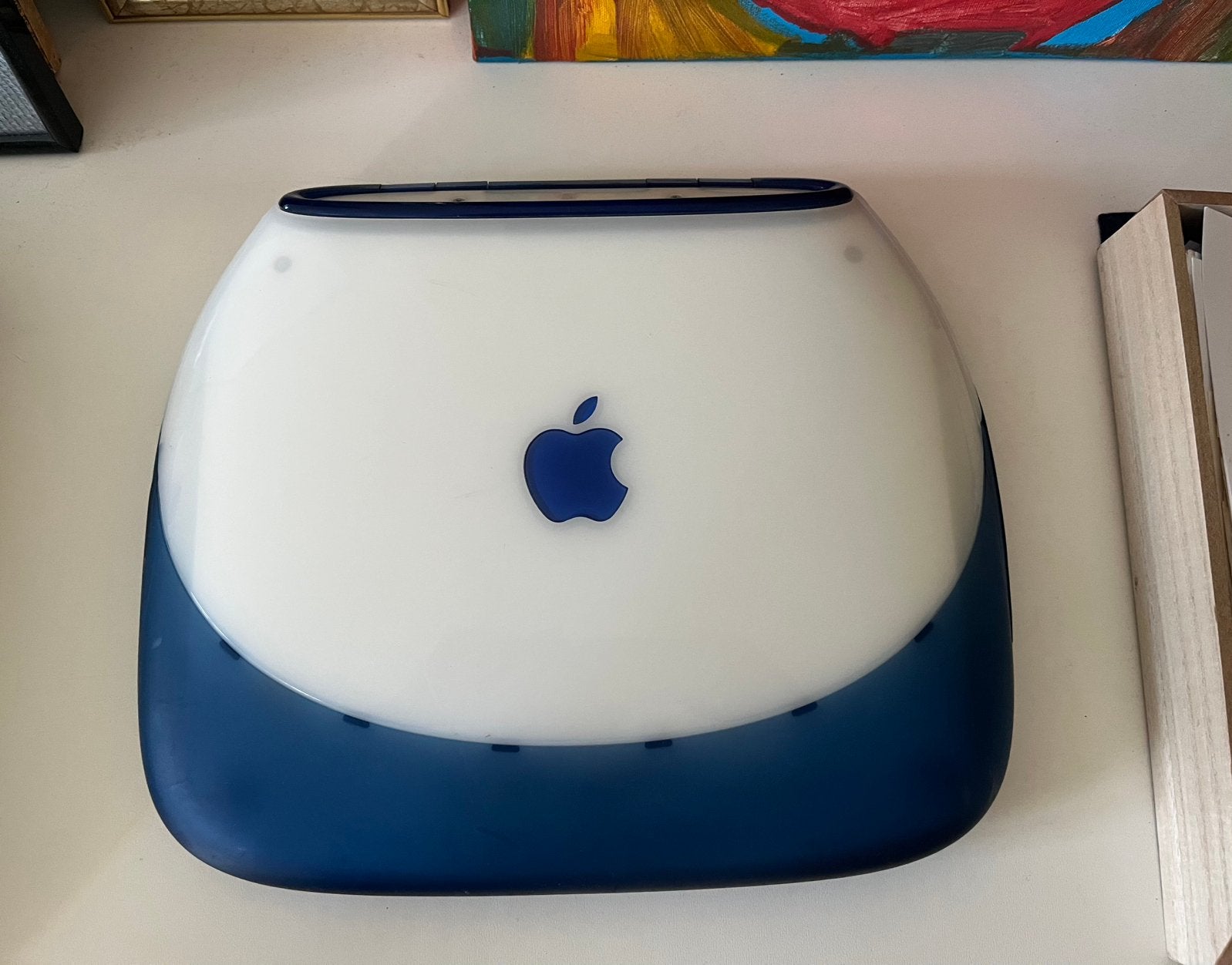 Apple iBook G3 Clamshell (Blauw) - Vintage Laptop, Computers en Software, Ophalen, Minder dan 4 GB, Qwerty, Overige groottes