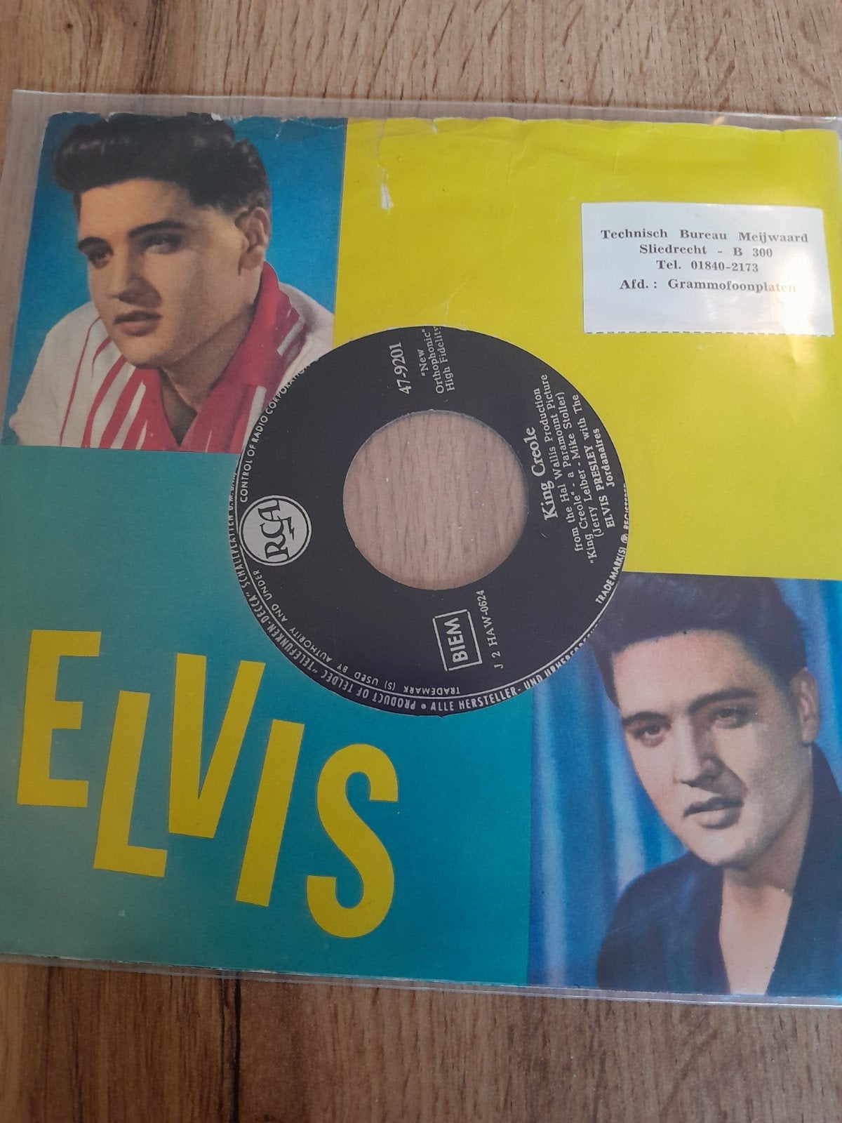 elvis presley 7inch king creole, Cd's en Dvd's, Vinyl Singles, Ophalen of Verzenden, Zo goed als nieuw, Pop
