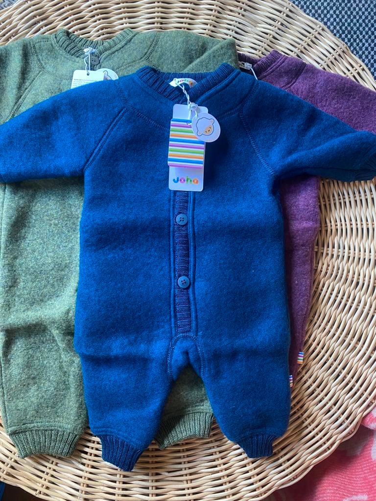 Prachtig wolfleece pak JOHA mt 56/62 blauw, Verzenden, Nieuw, Jongetje of Meisje, Pakje