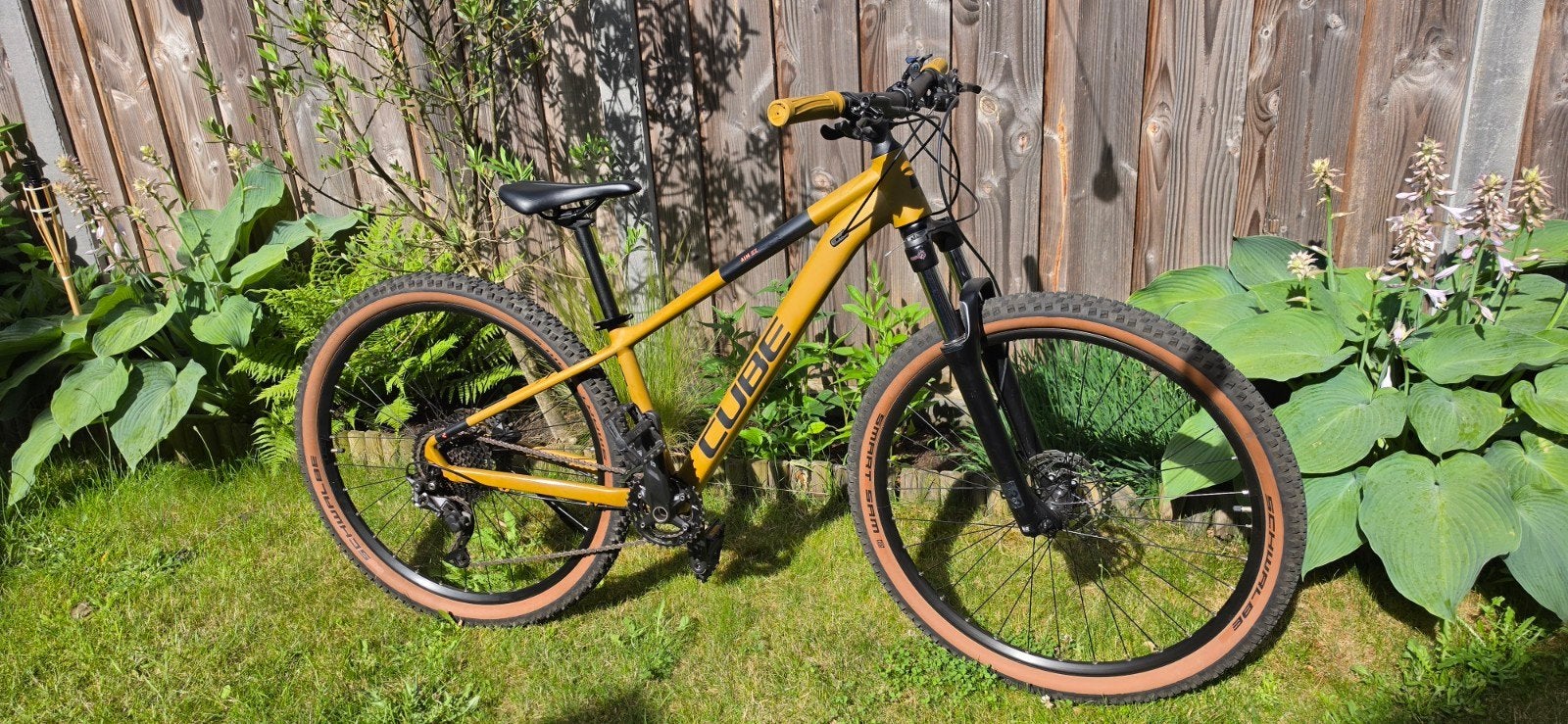 Cube Aim EX Mountainke hardtail shimano caramelbruin, Fietsen en Brommers, Hardtail, 45 tot 49 cm, Zo goed als nieuw, Schijfrem