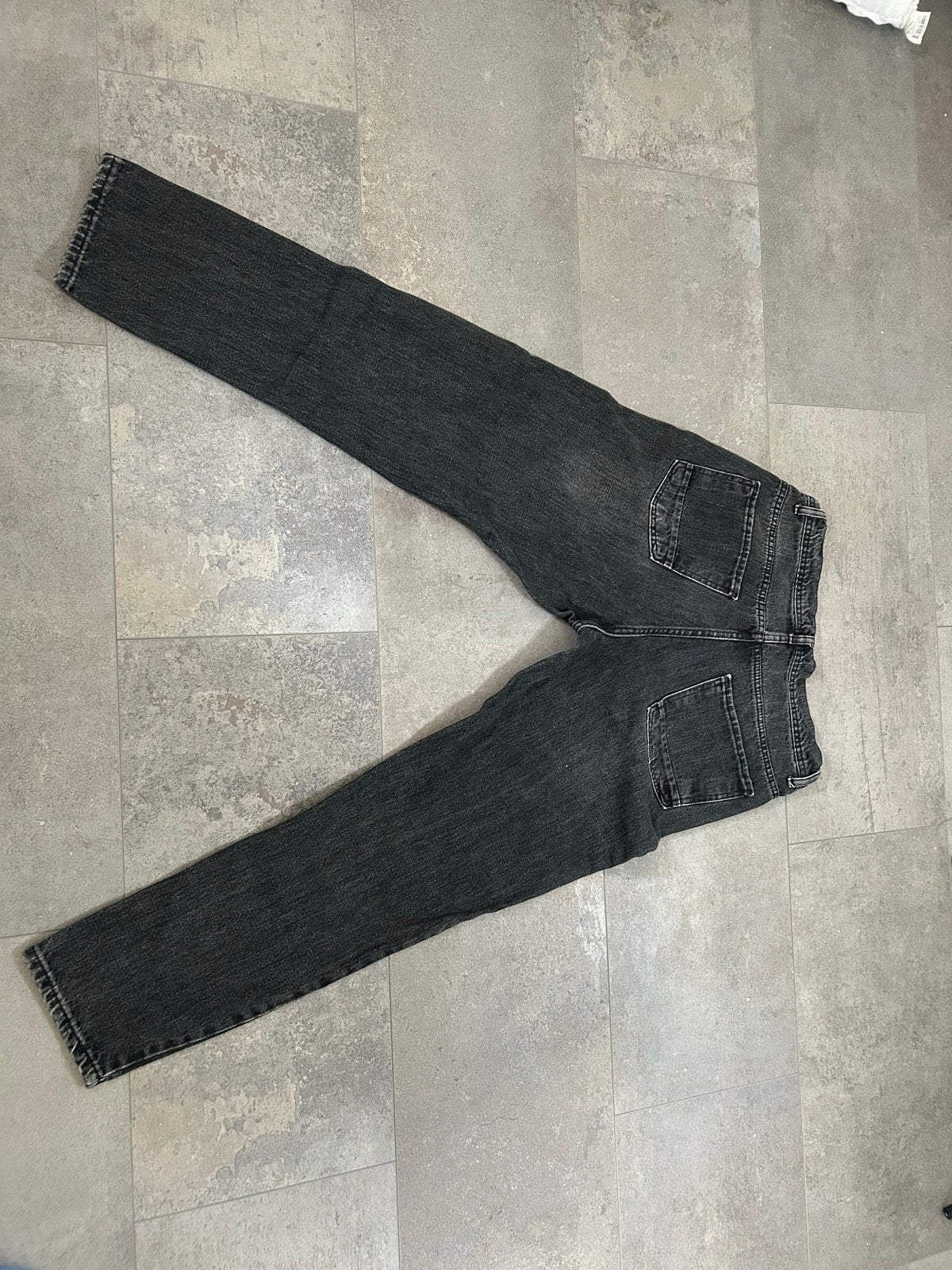 Heren spijkerbroek mt 31 - Zwart/Grijs met lichte slijtage, Kleding | Heren, Spijkerbroeken en Jeans, Ophalen, Gedragen, Zwart
