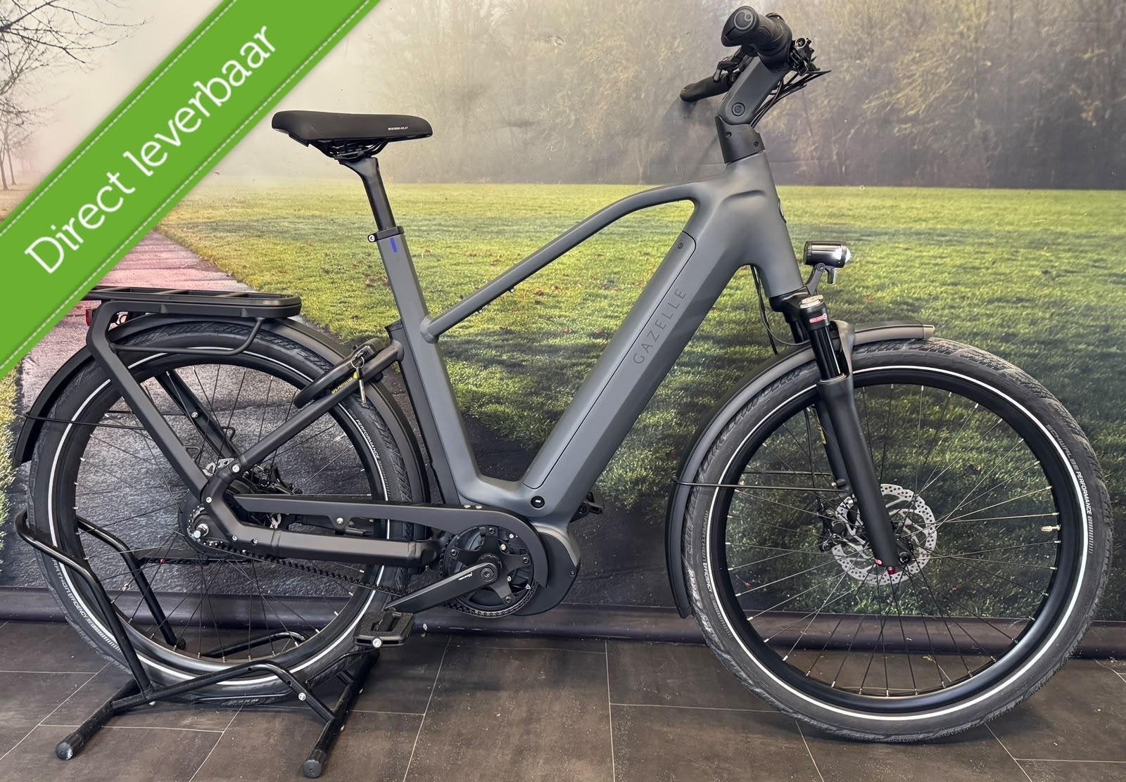 NIEUW Gazelle Eclipse C380 Heren - 750Wh - GPS - Riem