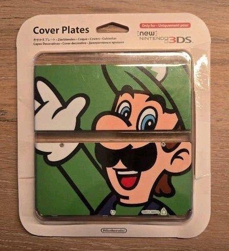 New Nintendo 3DS - Cover plate: Luigi, 1 speler, Zo goed als nieuw, Vanaf 3 jaar, Ophalen