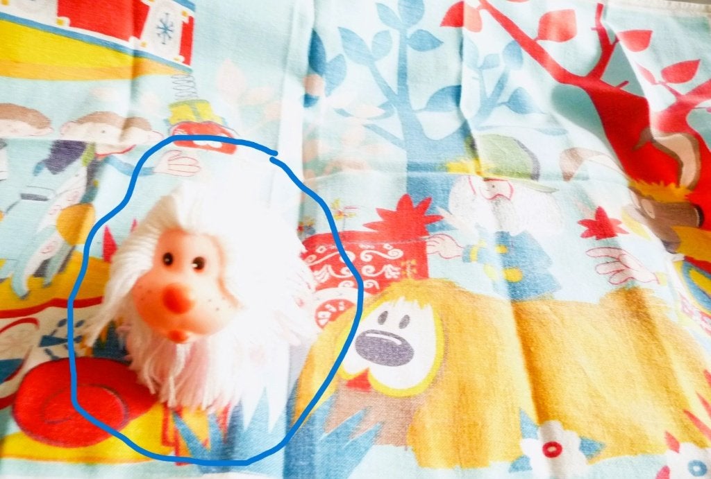 RUBBEREN FIG. DOUGAL DE HOND V MAGIC ROUNDABOUT VINTAGE 1980, Verzenden, Zo goed als nieuw