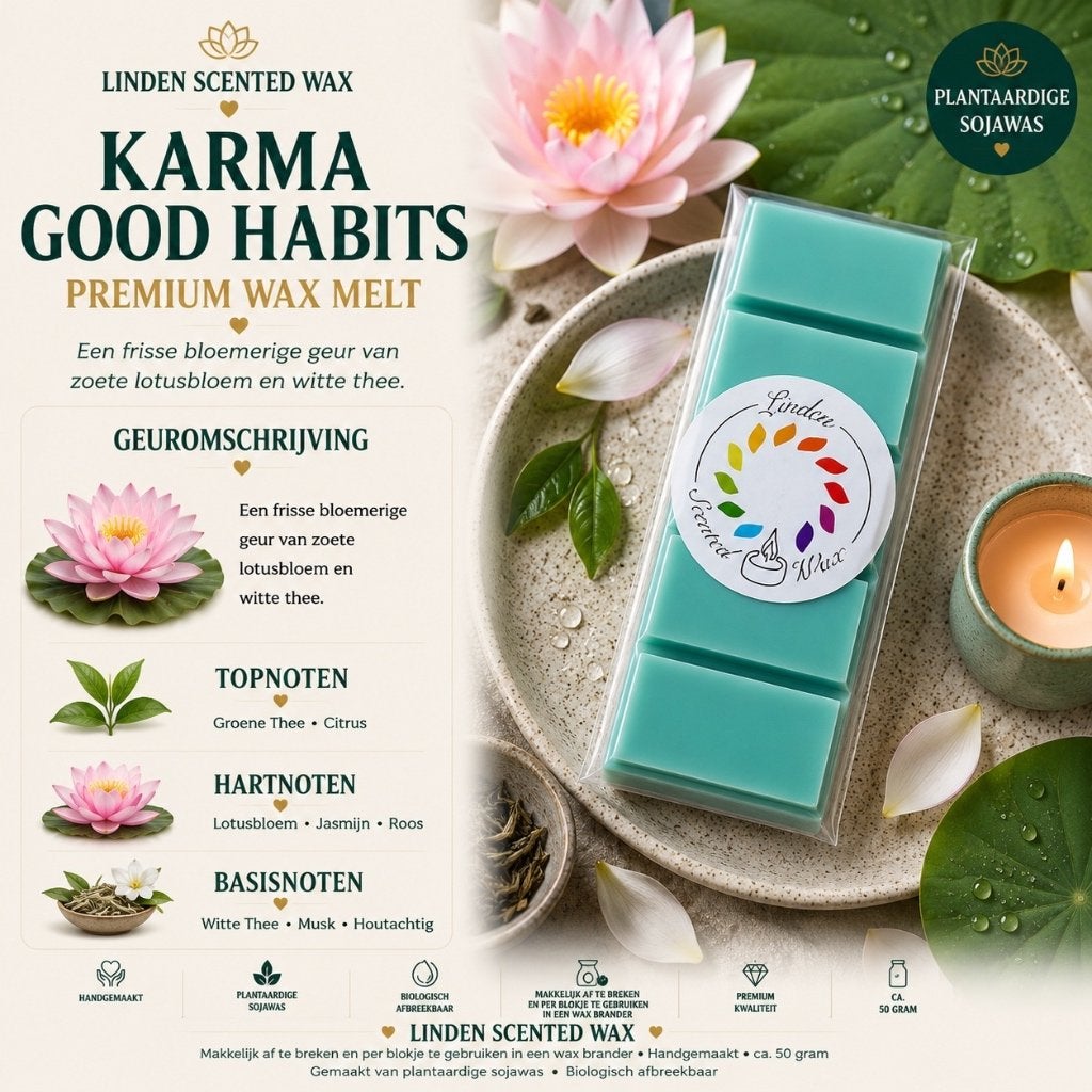 Waxmelts KARMA GOOD HABITS parfum geur waxmelt rituals, Overige merken, Ophalen of Verzenden, Kaars, Was