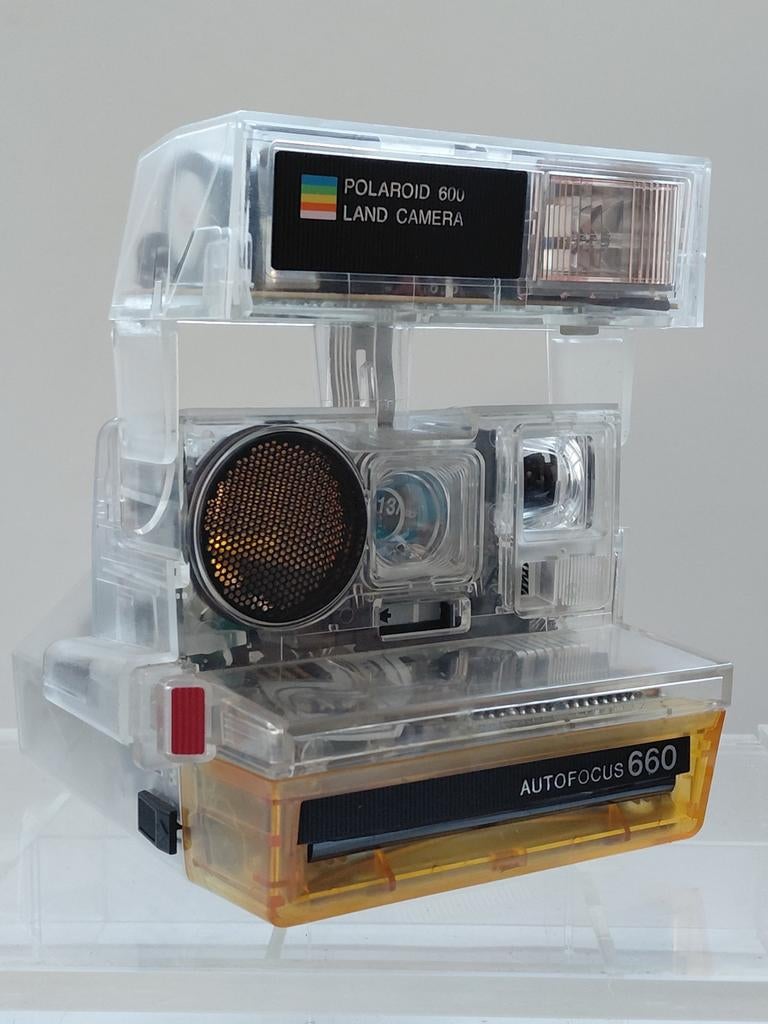 Polaroid 660 Crystal Landcamera Transparent, Ophalen of Verzenden, 1960 tot 1980