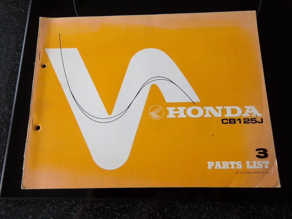 Onderdelenboek Honda CB125J - Parts List, Motoren, Verzenden, Honda