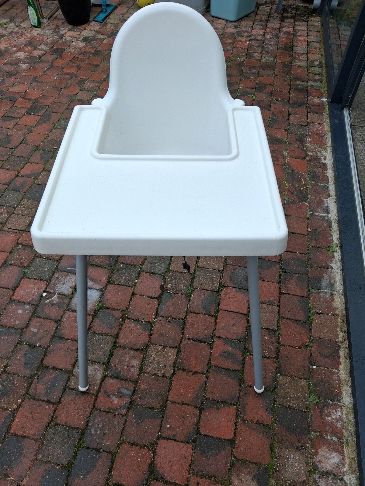 Witte kinderstoel Ikea, Ophalen, Gebruikt, Overige typen, Aanschuifbaar