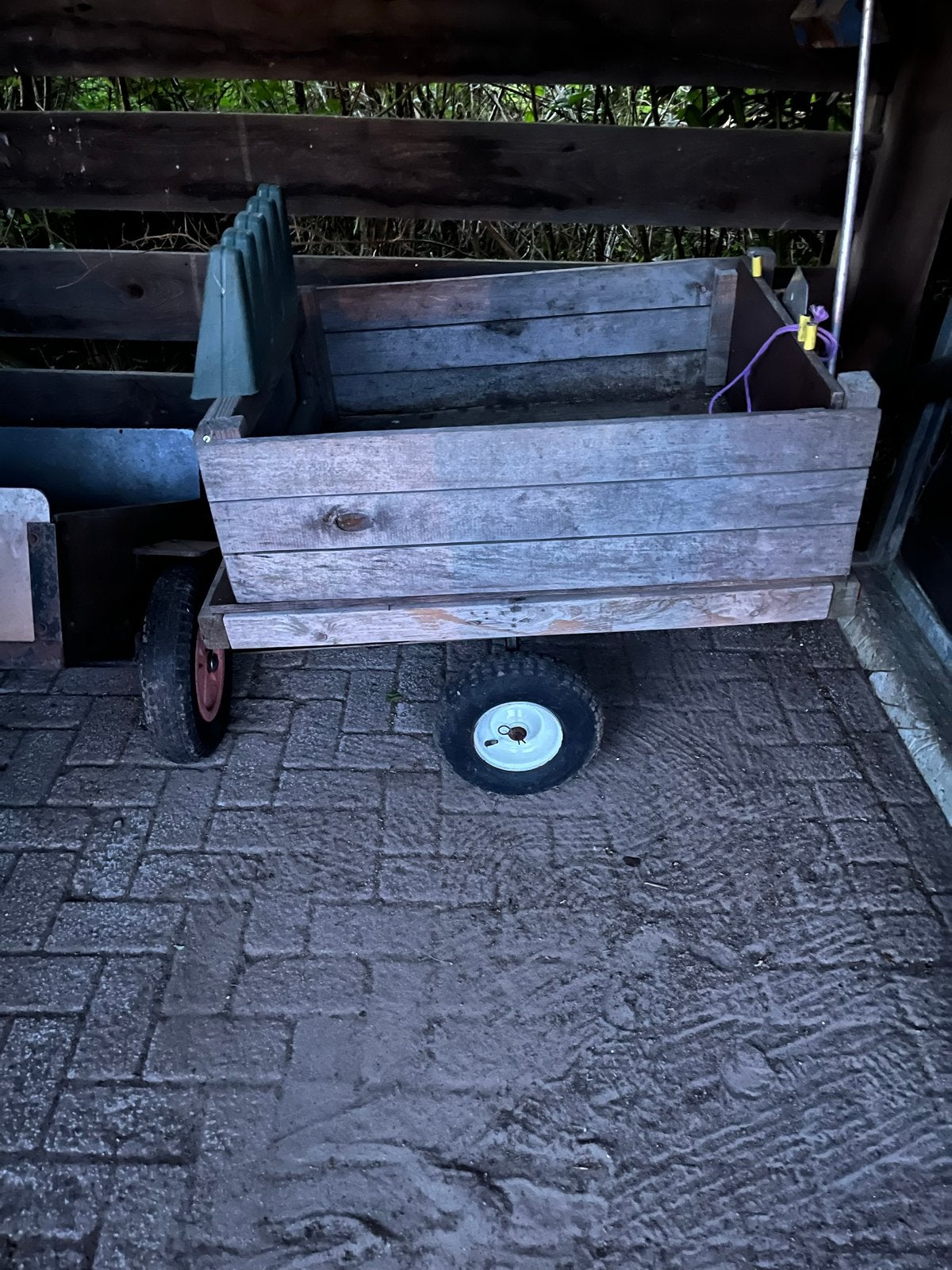 Houten bolderkar - Stevige bolderwagen voor diverse doeleind, Caravans en Kamperen, Ophalen of Verzenden, Gebruikt