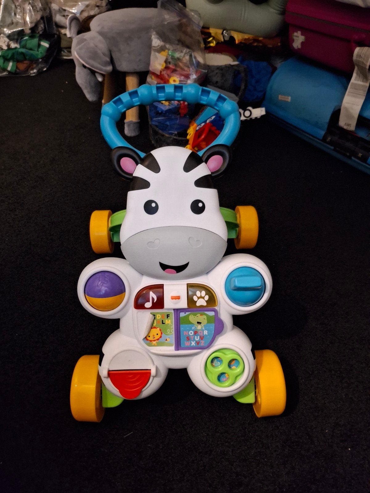 Fisher-Price Zebra Loopwagen - Leer lopen en spelen, Ophalen of Verzenden, Gebruikt, Overige typen, Met licht