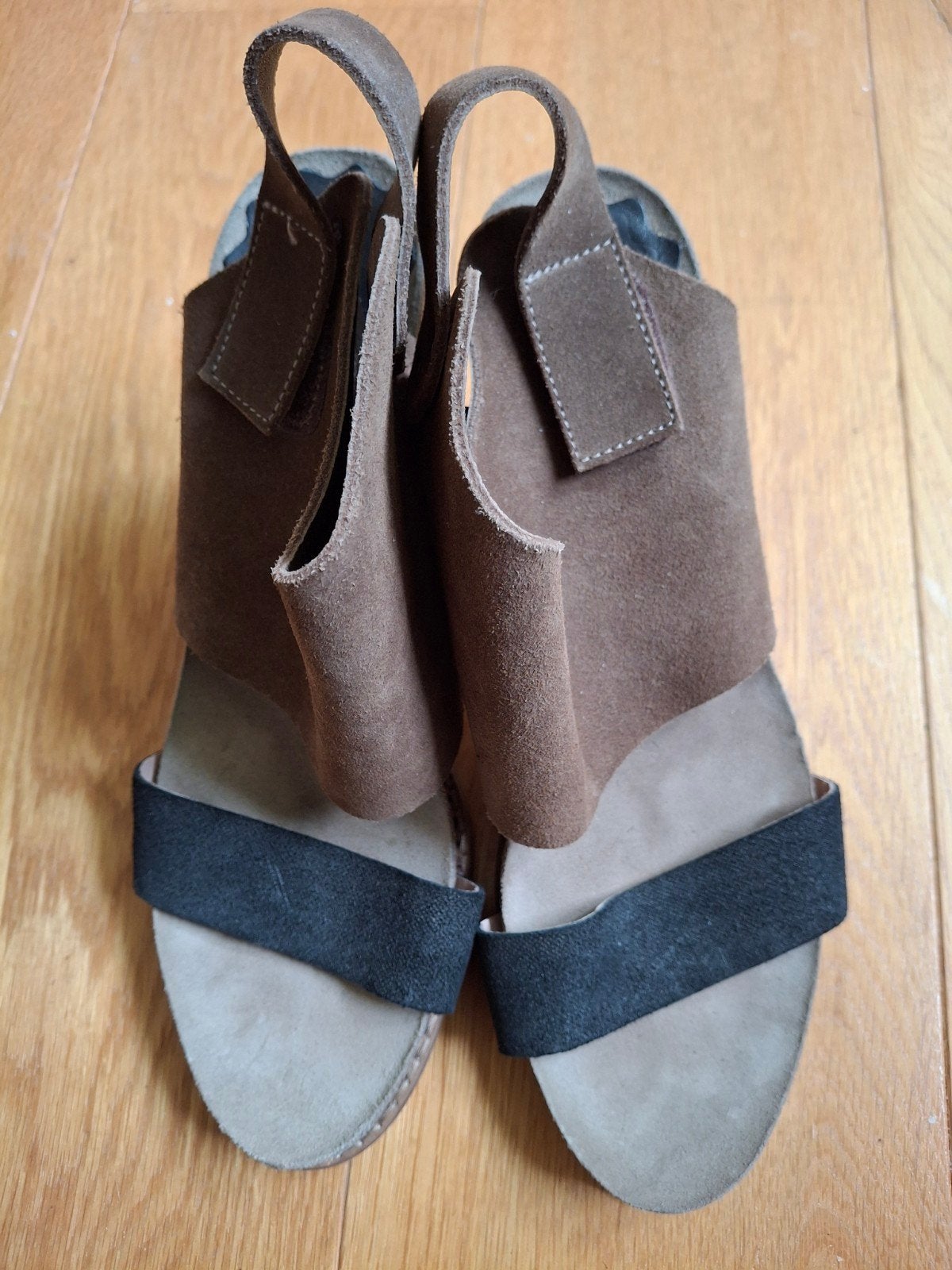 Atelier do Sapato Schoenen Bruin Zwart met Hak - mt 40, Bruin, Atelier do Sapato, Gedragen, Sandalen of Muiltjes