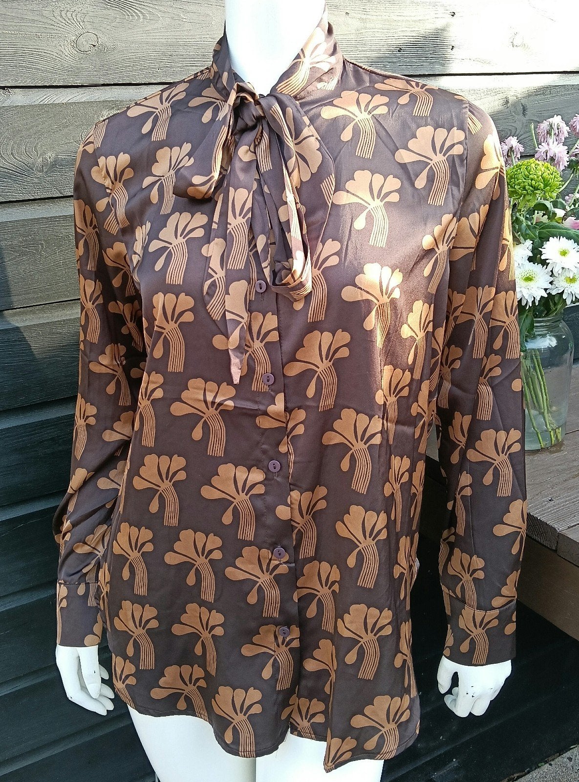 Blouse met strik, Maat 38/40 (M), Overige kleuren, Elli white, Ophalen of Verzenden