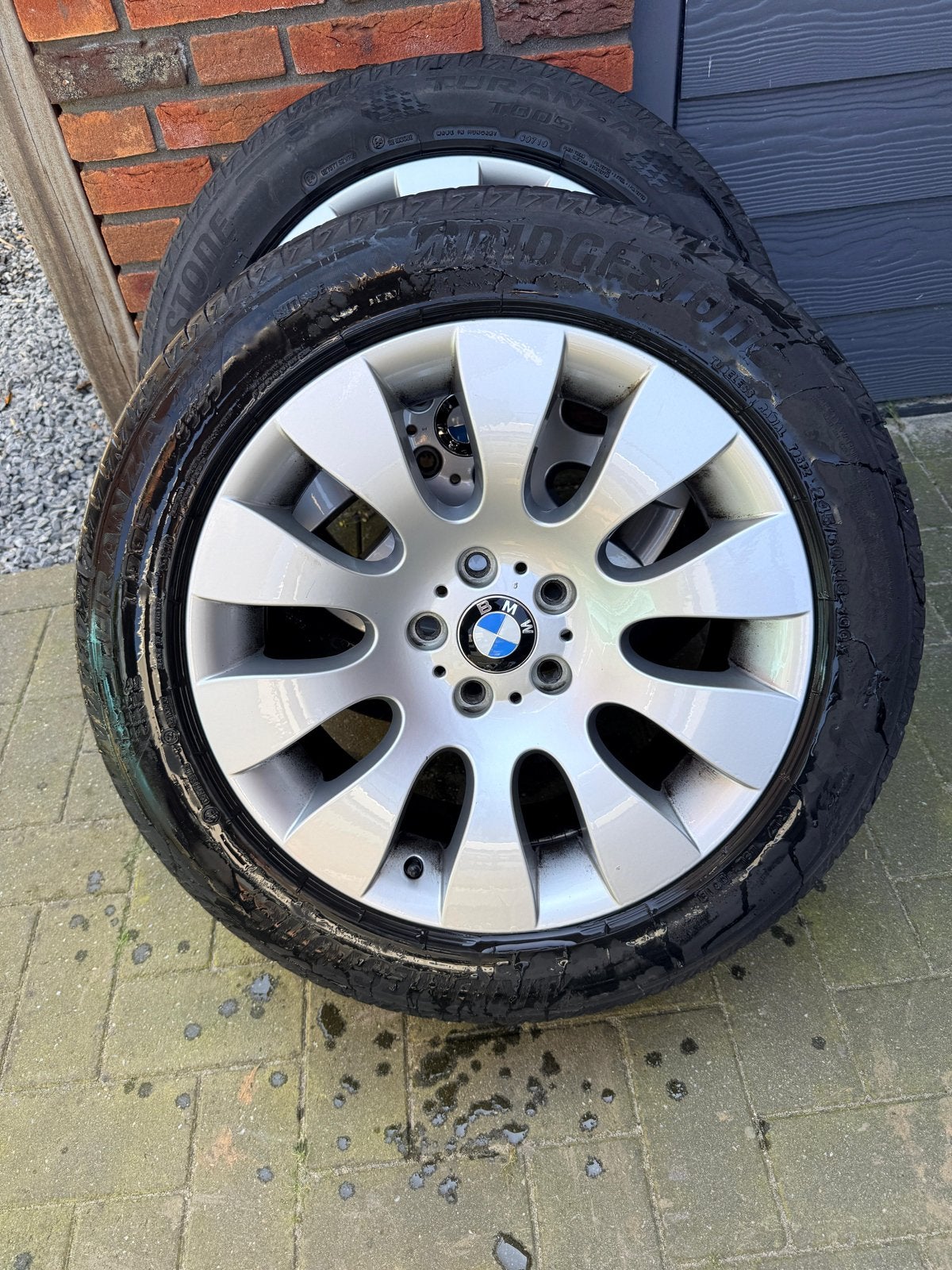 BMW 18 inch velgen met Bridgestone zomerbanden245/50R18, Auto-onderdelen, Banden en Velgen, Ophalen, 18 inch, Banden en Velgen
