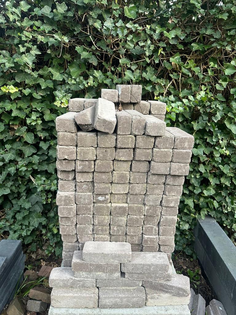 Tuintegels 60x60 en Waalformaat - Gebruikt, Nieuw, Ophalen of Verzenden, 10 m² of meer, Beton